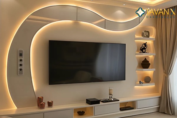 Modern Alçıpan TV Ünitesi